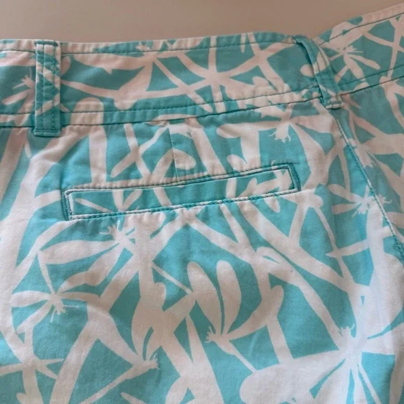 Lilly Pulitzer Light My Fire Blue Dragonfly Print Cotton Shorts Preppy Size 4 - Picture 6 of 11